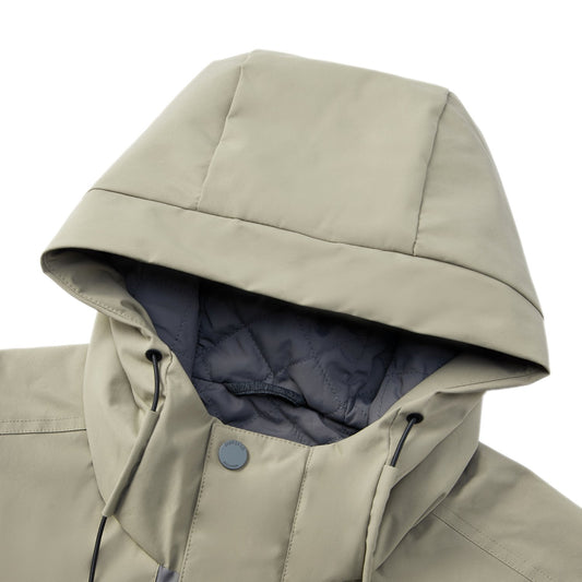 Dual Tone Hooded Jacket
