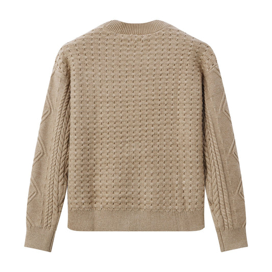 Cream Crest Cardigan