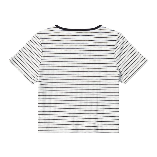 Minions U Neck Striped Tee