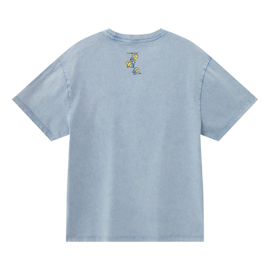 Minions Pattern Denim Tee