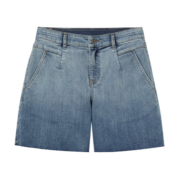Mid Rise Five Pockets Denim Shorts
