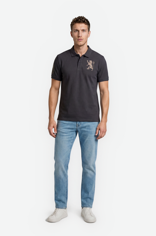 Embroidered 3D Lion Slim Fit