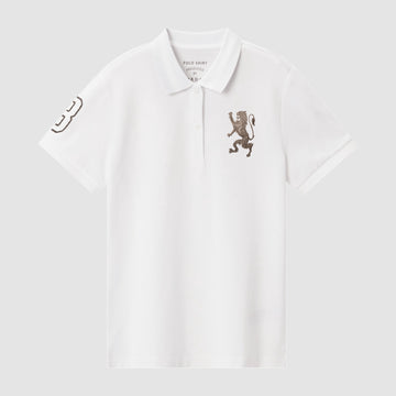 Embroidered 3D Lion Slim Fit Polo