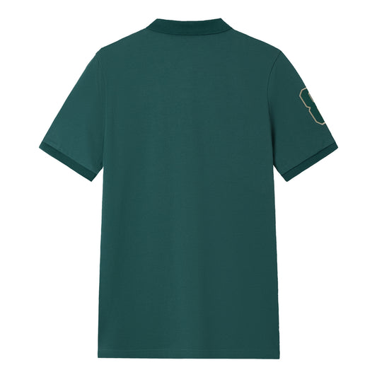 3D Lion Embroidered Slim Fit Polo