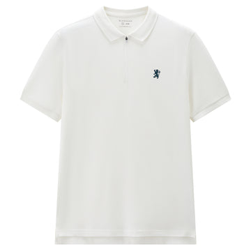 Slim Fit Pique Zipped Polo