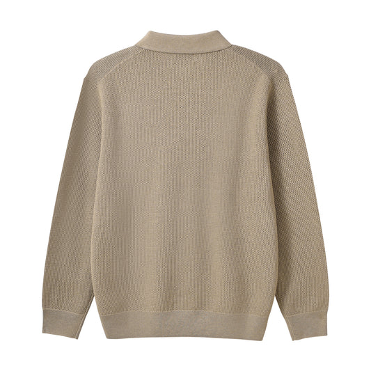 Anti-Static Polo Collar Sweater