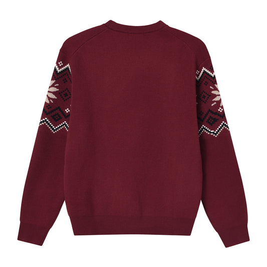 Pattern Crew Neck Sweater