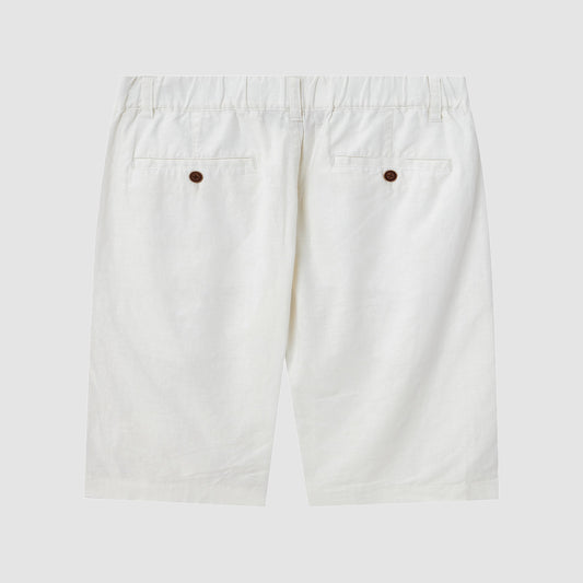 Linen Cotton Slim Fit Shorts