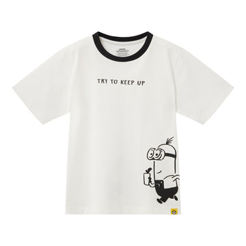 Minions Printed White Tee