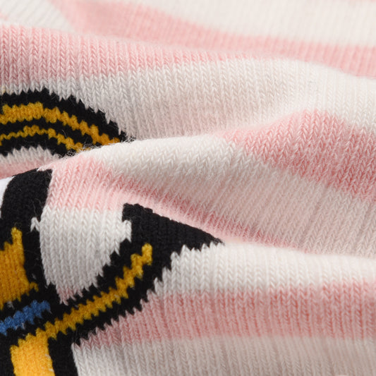 2-Pair Minions Long Socks (Pink)