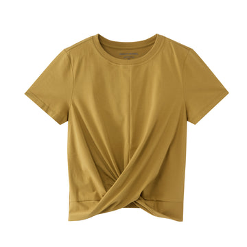 Boyfriend Cutting Crewneck Tee