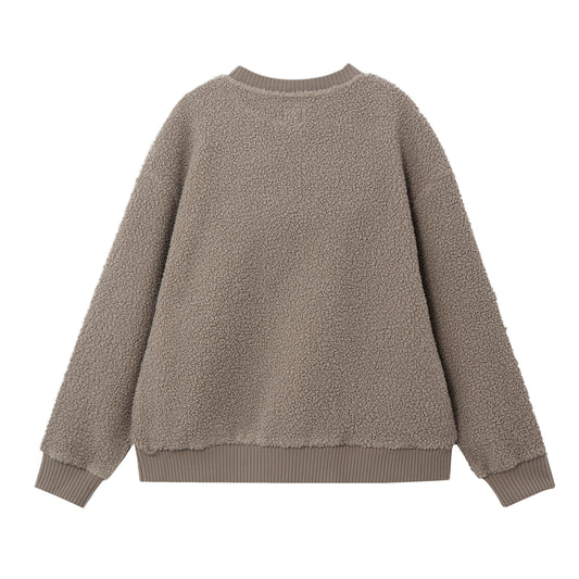 Sherpa Fleece Loose Hoodie Sweatshirt