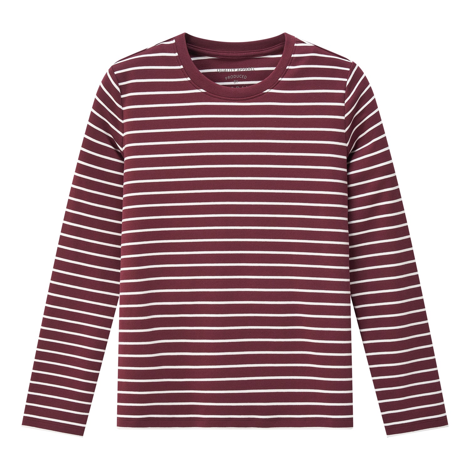 Long Sleeves Striped Cotton Tee