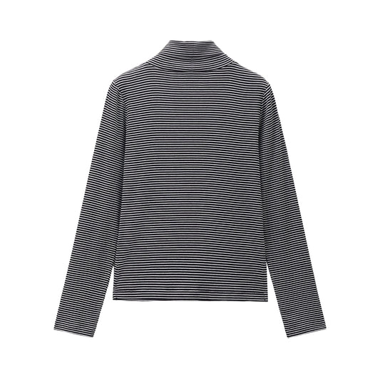 The Striped Turtle Neck Tee