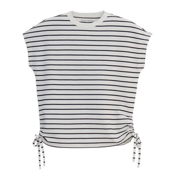 Jacquard Striped Crewneck Tee