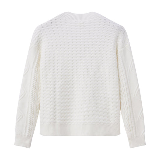 Wool Brushed Yarn Cardigan