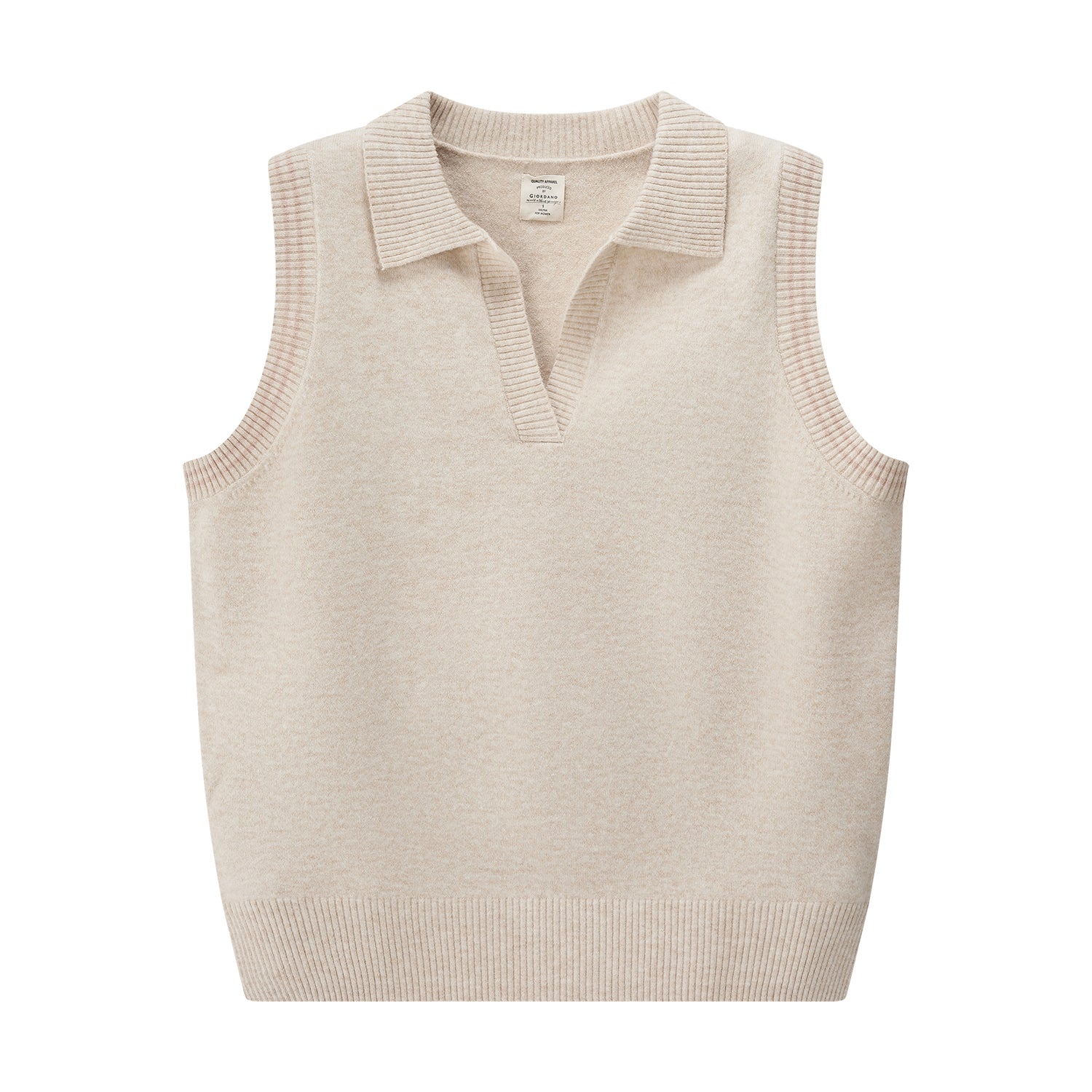 Brushed Wool Yarn Vest