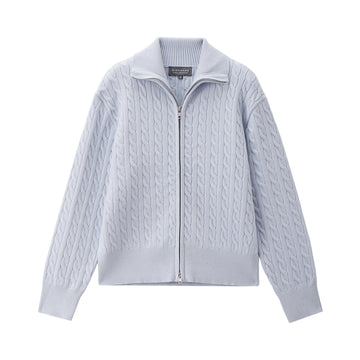 The Cozy Korean Zipped Cardigan