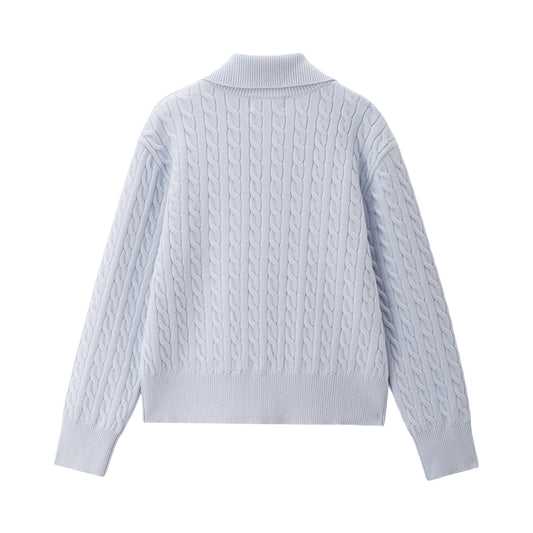 The Cozy Korean Zipped Cardigan