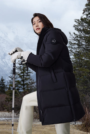 Fluffy Long length Goose Down Jacket