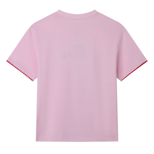 Rose Shadow Printed Boyfriend Tee