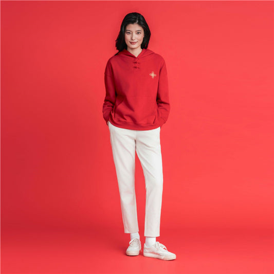 French Terry Crew Neck Hoodie