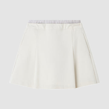 Twill High-Waist Relaxed Skort