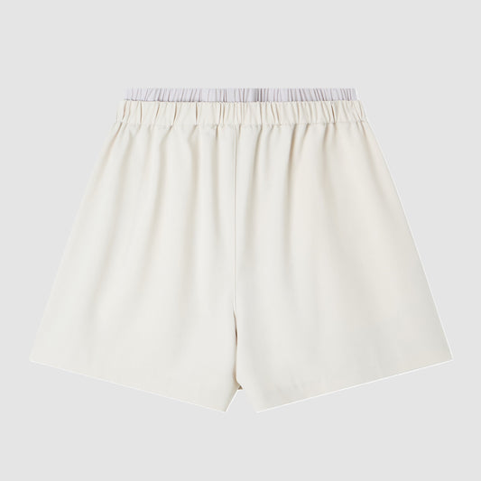 Twill High-Waist Relaxed Skort