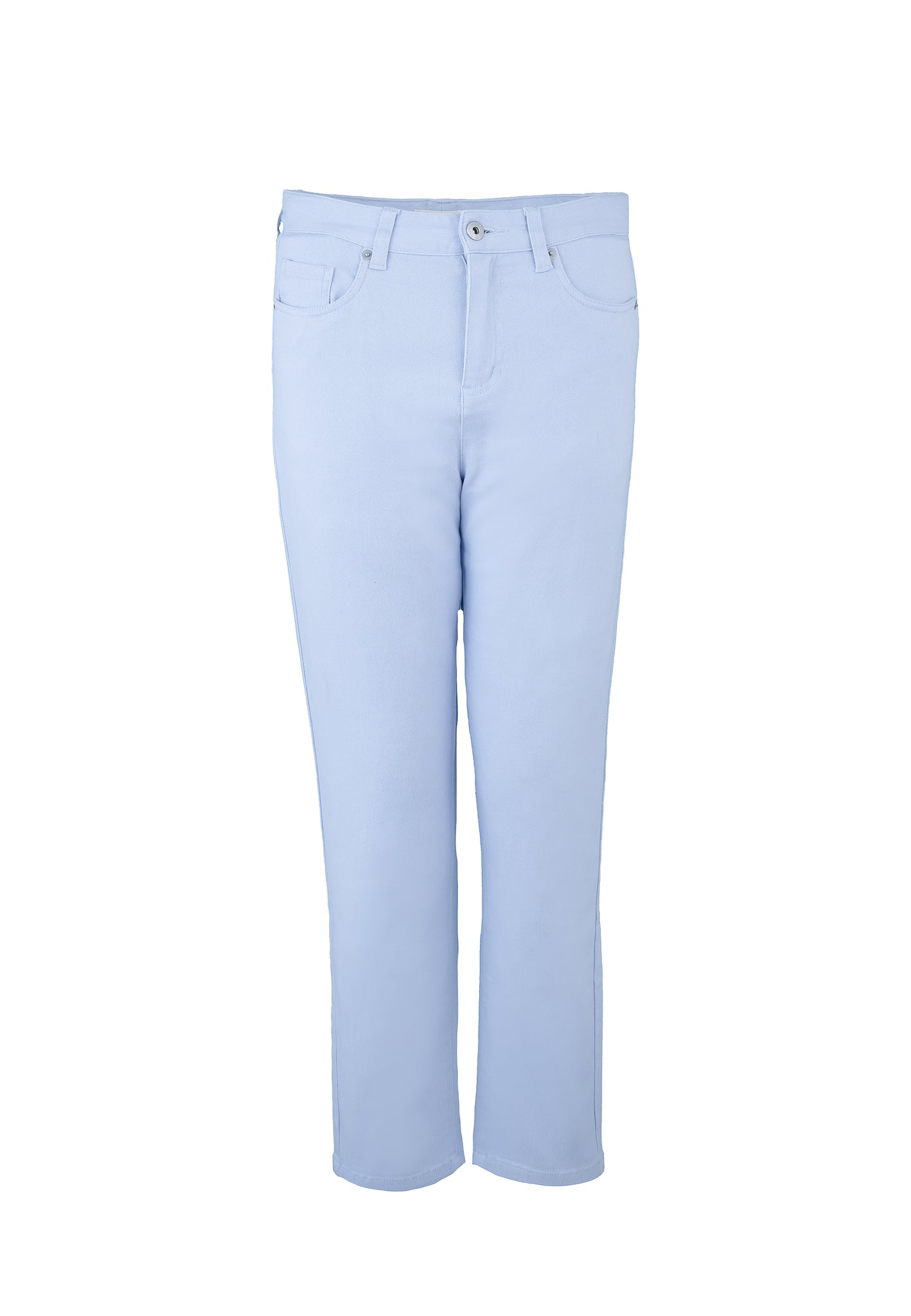 High-Waisted Twill Pants