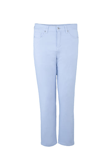 High-Waisted Twill Pants