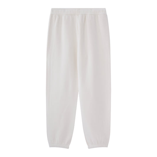 High-Waist Woolen Texture Fleece Jogger