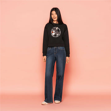 High-Waist Wide Leg Denim