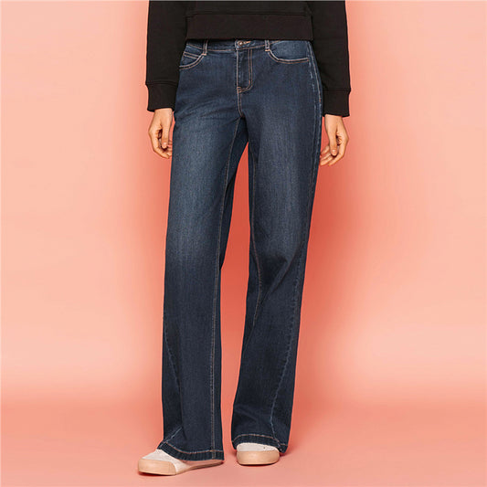 High-Waist Wide Leg Denim