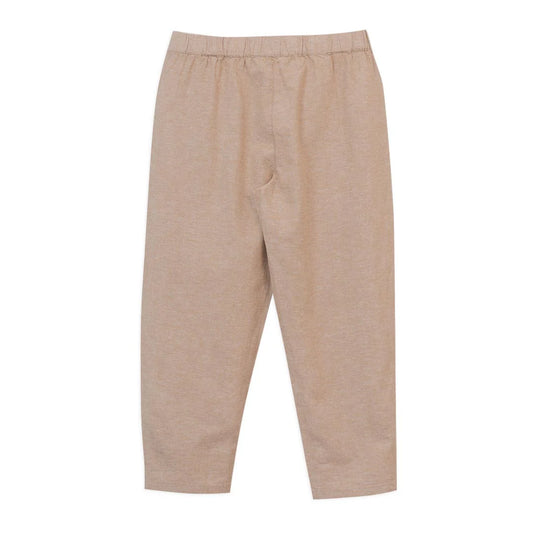 Linen Cotton Regular Tapered Pants